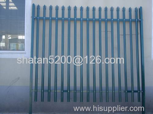 High quality and low price hot dipped galvanized and pvc coated palisade fence
