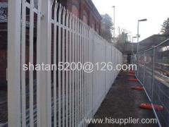 European Metal Hot-galvanized Palisade Fence