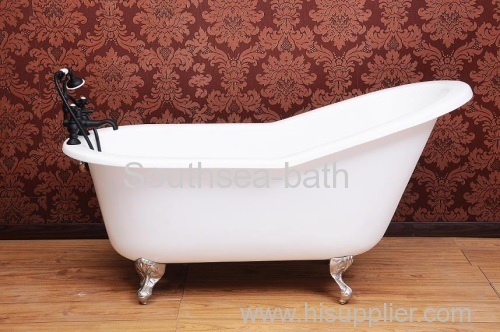 Single rising cast iron tub