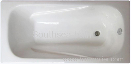 Enameled cast iron bathtub