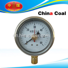 Double needle seismic pressure gauge