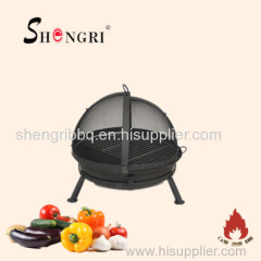 camping cast iron fire pit bbq grill