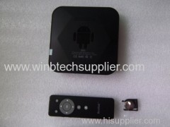 Android TV Box Quad Core Smart TV Receiver Webcam Microphone RK3188 1.6GHz 2G/8G HDMI AV USB RJ45 OTG WiFi Mini PC