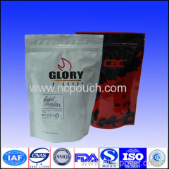 Laminated Aluminum Foil Stand Up Coffee Bags with Degassing Valve