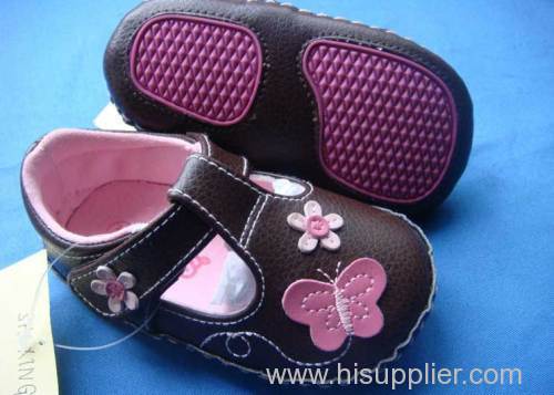 SXG003 children shoes purple baby shoes kid shoes Genuine leather shoes