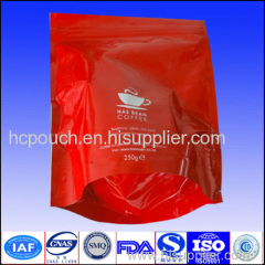 ziplock coffee bag with valve