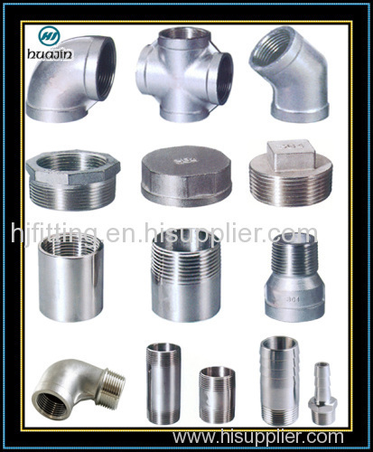 Stainless Steel Threaded Pipe Fittings Factory , Good Quality