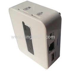 5200mah power bank 3g wifi router with rj45 port sim card slot