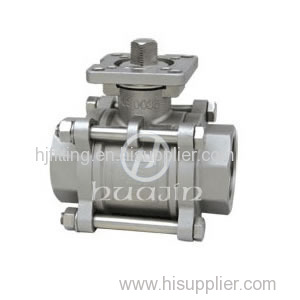 Stainless Steel 3pc Ball Valve with ISO PAD , Good Quality