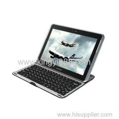 Aluminium Bluetooth Keyboard Case for Samsung galaxy note 10.1 N8000