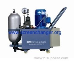 Plate type hydraulic screen changer/melt filter for PP pipe extrusion line