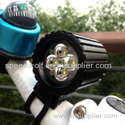 LED bicycle headlamp helmet light