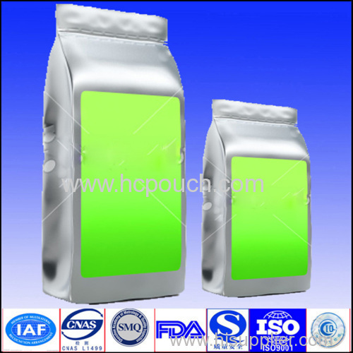 Custom color printingmetalized stand up pouch for food packaging