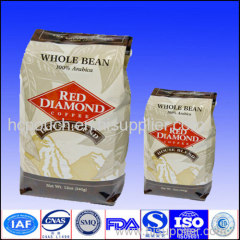 quad seal coffee package bag