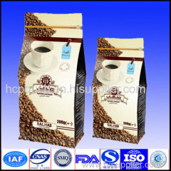 quad seal coffee package bag