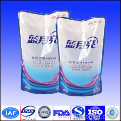 1L/2L/5Lstand up bag for detergent with tear notch