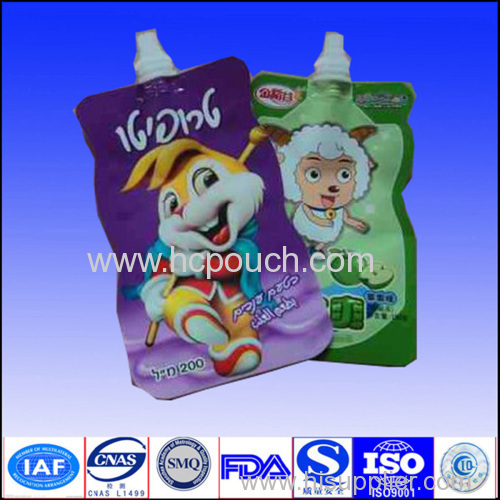 recyclable special shaped stand up spout pouch