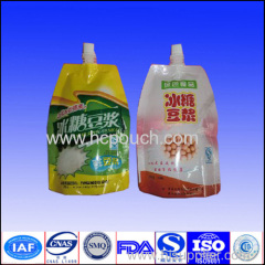 recyclable special shaped stand up spout bag