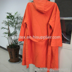 Lint free Microfiber Suede Bathrobe