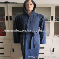 Lint free Microfiber Suede Bathrobe