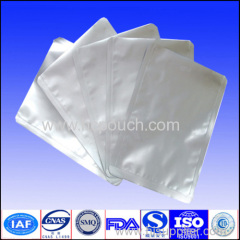white aluminum foil bag