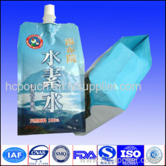 liquid package with spout