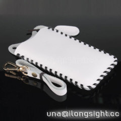 Showkoo Angel 3rd Genuine Leather Pouch case for iPhone 5 5c 5s-white