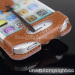 Showkoo Angel Genuine Leather case for iPhone 5 5c 5s-khaki