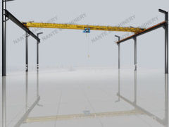 Light duty electric Single girder overhead cranes travelling crane with 10 T load capacity