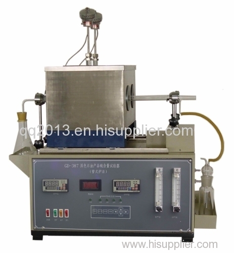 GD-387 Dark/Black Oil Sulphur Content Tester(tubular oven method)