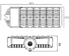 IP65,CREE LED, Meanwell Power supply, 180W LED street light , LED high way light