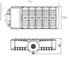 150W, CREE LED, Meanwell Power supply, LED outdoor street light , LED high way light