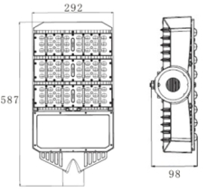 High quality, 90W, CREE LED, Meanwell Power supply, LED outdoor street light fixture,LED high way lighting