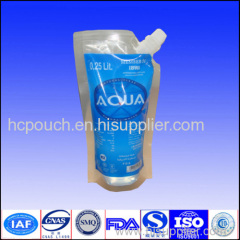 laundry detergent package with spout