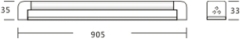 14W T8 integrated LED tubes, 900mm, 85~277VAC,Isolated driver daylight tubes, 1050~1150lm