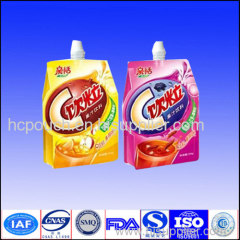 detergent package bag with spout