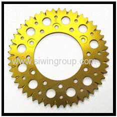 Aluminum alloy CNC 420 Refitting motorcycle racing chain sprocket double 7075 t6 atv dirt bike rear China cnc machining