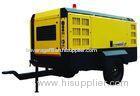 High efficient 10 bars Diesel drving portable movable screw air compressors for mining