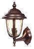 Aluminum Seedy Glass Traditional Outdoor Wall Lights Red Bronze Yard Lamp 100W E27