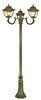 Antique Style Outdoor Pole Lamps Black Garden Lights 100W E27