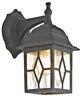 Europe Traditional Outdoor Clear seedy Glass Wall Lights Black Wall Lamp 100W E27