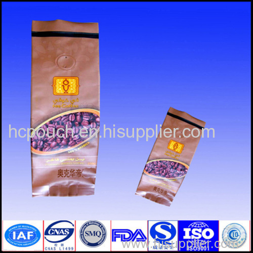 coffee bag side gusseted pouch bag