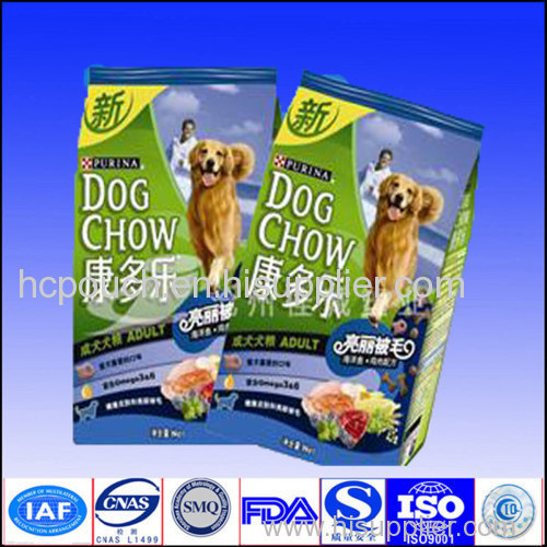 pet food side gusseted package bag