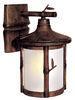 Traditional Brown Outdoor Light House Decor Wall Lamp With Frosted Glass