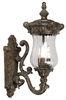 Bronze 3 * 60W E12 Electric Lamp Classic Outdoor Lighting AL Water Glass