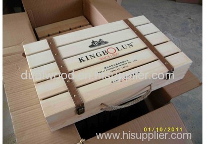 Six bottle wine box