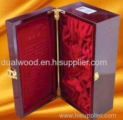 Wood wine box, wine packing