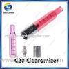 Plastic 2 ml E cigarette Clearomizer , C20 Rebuildable Tank Atomizer