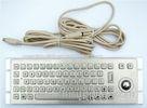 20 Keys Industrial Metal Keyboard With 36mm Trackball As Cursor Device 20*146mm