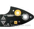 PE Curve Shape Backlit Membrane Switch For Industrial Equipment 0.5mm